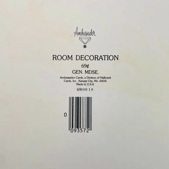 Vintage Hallmark  Christmas Santa Claus Die Cut Head 1977  Cardboard Wall Decors - Picture 6 of 8